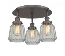 Innovations Lighting 916-3C-OB-G142 - Chatham - 3 Light - 19 inch - Oil Rubbed Bronze - Semi-Flush Mount