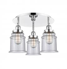 Innovations Lighting 916-3C-PC-G184 - Whitney - 3 Light - 18 inch - Polished Chrome - Semi-Flush Mount
