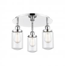 Innovations Lighting 916-3C-PC-G312 - Dover - 3 Light - 16 inch - Polished Chrome - Semi-Flush Mount