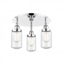 Innovations Lighting 916-3C-PC-G314 - Dover - 3 Light - 16 inch - Polished Chrome - Semi-Flush Mount