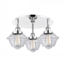 Innovations Lighting 916-3C-PC-G532 - Oxford - 3 Light - 19 inch - Polished Chrome - Semi-Flush Mount