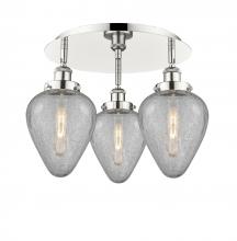 Innovations Lighting 916-3C-PN-G165 - Geneseo - 3 Light - 18 inch - Polished Nickel - Semi-Flush Mount