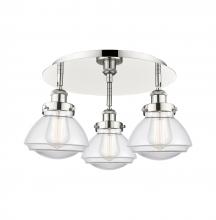 Innovations Lighting 916-3C-PN-G322 - Olean - 3 Light - 19 inch - Polished Nickel - Semi-Flush Mount