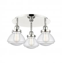 Innovations Lighting 916-3C-PN-G324 - Olean - 3 Light - 19 inch - Polished Nickel - Semi-Flush Mount