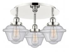 Innovations Lighting 916-3C-PN-G534 - Oxford - 3 Light - 19 inch - Polished Nickel - Semi-Flush Mount