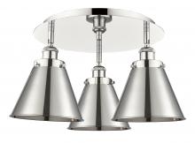 Innovations Lighting 916-3C-PN-M13-PN - Appalachian - 3 Light - 20 inch - Polished Nickel - Semi-Flush Mount