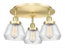 Innovations Lighting 916-3C-SG-G172 - Fulton - 3 Light - 19 inch - Satin Gold - Semi-Flush Mount