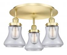 Innovations Lighting 916-3C-SG-G192 - Bellmont - 3 Light - 18 inch - Satin Gold - Semi-Flush Mount