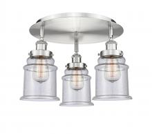 Innovations Lighting 916-3C-SN-G184 - Whitney - 3 Light - 18 inch - Satin Nickel - Semi-Flush Mount