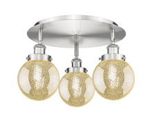 Innovations Lighting 916-3C-SN-G208-6 - Beacon - 3 Light - 18 inch - Satin Nickel - Semi-Flush Mount