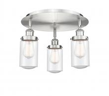 Innovations Lighting 916-3C-SN-G314 - Dover - 3 Light - 16 inch - Satin Nickel - Semi-Flush Mount