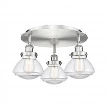 Innovations Lighting 916-3C-SN-G322 - Olean - 3 Light - 19 inch - Satin Nickel - Semi-Flush Mount