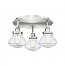 Innovations Lighting 916-3C-SN-G324 - Olean - 3 Light - 19 inch - Satin Nickel - Semi-Flush Mount