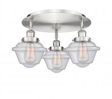 Innovations Lighting 916-3C-SN-G534 - Oxford - 3 Light - 19 inch - Satin Nickel - Semi-Flush Mount