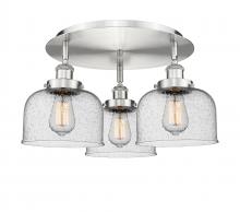 Innovations Lighting 916-3C-SN-G74 - Cone - 3 Light - 20 inch - Satin Nickel - Semi-Flush Mount