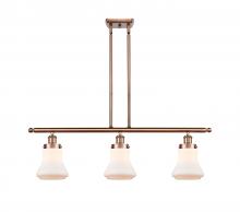 Innovations Lighting 916-3I-AC-G191 - Bellmont - 3 Light - 36 inch - Antique Copper - Stem Hung - Island Light