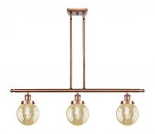 Innovations Lighting 916-3I-AC-G208-6 - Beacon - 3 Light - 36 inch - Antique Copper - Stem Hung - Island Light