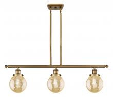 Innovations Lighting 916-3I-BB-G208-6 - Beacon - 3 Light - 36 inch - Brushed Brass - Stem Hung - Island Light