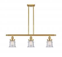 Innovations Lighting 916-3I-SG-G184S - Canton - 3 Light - 36 inch - Satin Gold - Stem Hung - Island Light