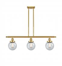 Innovations Lighting 916-3I-SG-G204-6 - Beacon - 3 Light - 36 inch - Satin Gold - Stem Hung - Island Light