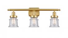Innovations Lighting 916-3W-SG-G184S - Canton - 3 Light - 26 inch - Satin Gold - Bath Vanity Light
