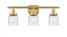 Innovations Lighting 916-3W-SG-G513 - Bell - 3 Light - 26 inch - Satin Gold - Bath Vanity Light