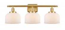 Innovations Lighting 916-3W-SG-G71 - Bell - 3 Light - 28 inch - Satin Gold - Bath Vanity Light