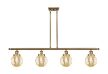 Innovations Lighting 916-4I-BB-G208-6 - Beacon - 4 Light - 48 inch - Brushed Brass - Stem Hung - Island Light