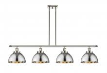 Innovations Lighting 916-4I-PN-MFD-10-PN - Derby - 4 Light - 48 inch - Polished Nickel - Stem Hung - Island Light