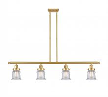 Innovations Lighting 916-4I-SG-G182S - Canton - 4 Light - 48 inch - Satin Gold - Stem Hung - Island Light