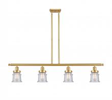 Innovations Lighting 916-4I-SG-G184S - Canton - 4 Light - 48 inch - Satin Gold - Stem Hung - Island Light