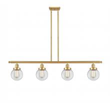 Innovations Lighting 916-4I-SG-G202-6 - Beacon - 4 Light - 48 inch - Satin Gold - Stem Hung - Island Light