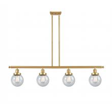 Innovations Lighting 916-4I-SG-G204-6 - Beacon - 4 Light - 48 inch - Satin Gold - Stem Hung - Island Light