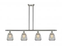 Innovations Lighting 916-4I-SN-G142 - Chatham - 4 Light - 48 inch - Brushed Satin Nickel - Stem Hung - Island Light