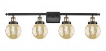 Innovations Lighting 916-4W-BAB-G208-6 - Beacon - 4 Light - 36 inch - Black Antique Brass - Bath Vanity Light