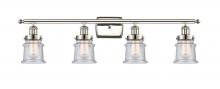 Innovations Lighting 916-4W-PN-G184S - Canton - 4 Light - 36 inch - Polished Nickel - Bath Vanity Light
