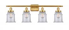 Innovations Lighting 916-4W-SG-G182 - Canton - 4 Light - 36 inch - Satin Gold - Bath Vanity Light
