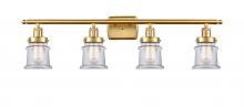 Innovations Lighting 916-4W-SG-G182S - Canton - 4 Light - 36 inch - Satin Gold - Bath Vanity Light