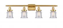 Innovations Lighting 916-4W-SG-G184S - Canton - 4 Light - 36 inch - Satin Gold - Bath Vanity Light