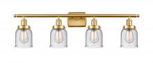 Innovations Lighting 916-4W-SG-G54 - Bell - 4 Light - 36 inch - Satin Gold - Bath Vanity Light