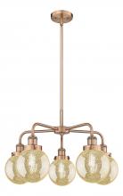 Innovations Lighting 916-5CR-AC-G208-6 - Beacon - 5 Light - 25 inch - Antique Copper - Chandelier