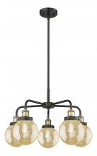Innovations Lighting 916-5CR-BAB-G208-6 - Beacon - 5 Light - 25 inch - Black Antique Brass - Chandelier