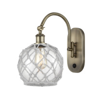 Innovations Lighting 918-1W-AB-G122-8RW - Farmhouse Rope - 1 Light - 8 inch - Antique Brass - Adjustable - Sconce