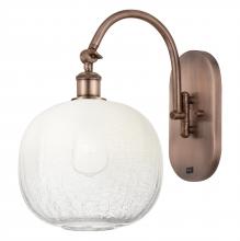 Innovations Lighting 918-1W-AC-G481-10OP - Brookhaven Sphere - 1 Light - 11 inch - Antique Copper - Sconce