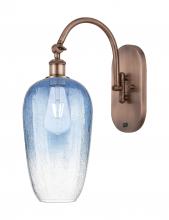 Innovations Lighting 918-1W-AC-G484-7SB - Brookhaven Flute - 1 Light - 7 inch - Antique Copper - Sconce