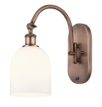 Innovations Lighting 918-1W-AC-G558-6GWH - Bella - 1 Light - 6 inch - Antique Copper - Sconce