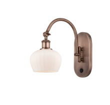 Innovations Lighting 918-1W-AC-G91 - Fenton - 1 Light - 7 inch - Antique Copper - Sconce