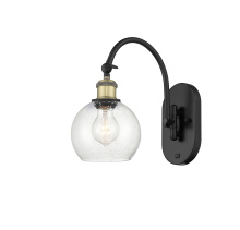 Innovations Lighting 918-1W-BAB-G124-6 - Athens - 1 Light - 6 inch - Black Antique Brass - Sconce