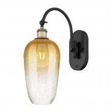 Innovations Lighting 918-1W-BAB-G484-7AM - Brookhaven Flute - 1 Light - 7 inch - Black Antique Brass - Sconce