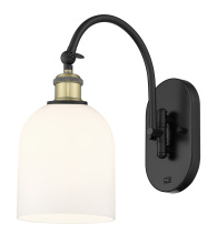 Innovations Lighting 918-1W-BAB-G558-6GWH - Bella - 1 Light - 6 inch - Black Antique Brass - Sconce